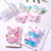 Acessórios de cabelo 2 pcs meninas bonito colorido simulação borboleta clipes doce ornamento headband hairpins crianças