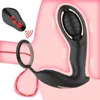 Masculino massageador de próstata plugues anais vibrador silicone butt plug para homens buttplug atraso ejaculação anel vibradores sexo