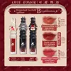 Lipstick Cute Rumor Limited Grey Rabbit 3 Lip Glazes Set Custom Fire Lacquer Gift Box Water Light Mirror Matte Velvet Hydrateren Lipstick 230919