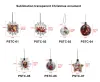 Ornaments Sublimation Blanks Acrylic Plastic Snowflake Ball DIY Christmas Tree Pendants Hanging Decorations Heat Press Ornament