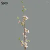 Decorative Flowers 5pcs Artificial 100cm Snow Willow Wedding Flower Silk Texture Pastoral Style Living Salon Room Vase Decoration DIY Props