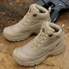 Boots Men's Military Boot Combat Mens Ankle Boot Tactical Army Boot Male Shoes Work Safety Shoes Motocycle Boots Outdoor Hiking Shoes 230918