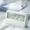 Relógios de mesa LCD Relógio Digital 4 em 1 Alarme Eletrônico Temporizador Calendário Data Temperatura Exibição Relógio de Mesa Home Office