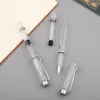 wholesale SchoolOffice Fournisseur Grande Capacité Piston Stylo Plume Multi Plumes Dessin Stylo D'écriture En Plastique Transparent Haute capacité LL