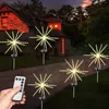 LED Strings Party LED feux d'artifice solaires lumières étanche lampe de cheval météore extérieure pour jardin rue guirlande nouvel an décoration de mariage de Noël HKD230919