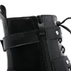 Big Size Women High Heel Boots Short Fashion Lace Up Punk Style