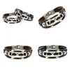 Charme pulseiras atualização infinito pulseira de couro mtilayer envoltório pulseira punhos para mulheres homens moda jóias presente gota entrega dhsti