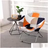 Couvertures de chaise Soucoupe ronde Er Stretch Lune pour le salon Spandex Cam Ers Housse de siège lavable Décor à la maison Drop Livraison Textiles de jardin Dhqcm