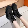 Laarzen Dikke Platform Enkellaarsjes Damesschoenen 2023 Trends Mode Bling Kristal Luxe Strass Hoge Top Sneakers Terug Winter Warm J230919