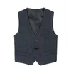 Waistcoat Boy Grid Quality Blazer Vest Boy Stage Costumes Storlek 100-180T Handsome Boy Blazers Tank White Blue Red Black Green Vests 230918