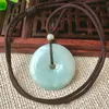 Smaragdgroene donut hanger oude mijn jade ketting sieraden ketting geluksgesp vakantie cadeau accessoires