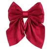 Akcesoria do włosów Modna Moda Kobiety Koktajl Klask Big Satin Bows Girls HairPins Barrettes Elegancki kucyk damski