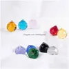 Juldekorationer kristalleruncatcher clear crystal ball prism Suncatcher Rainbow Pendants Maker Hanging Crystals Prisms för Windo DHXAD
