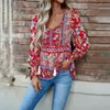 Women's T Shirt Fashion Boho Shirt Bohemian Clothes Female Tops 230919