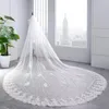 Brudslöjor Foreign Trade Train Long Yarn Wedding Dress 3,5 m tillbehör spetsar vågig kant