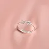 Bague papillon douce pour femmes, nouvelle mode, bagues Index, Simple, ouvert, réglable, bijoux, vente en gros, YMR025