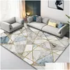 Mattor Nordiska marmor geometri tonåring rumsdekoration för levande sovrumsmatta