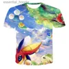 Blouses pour femmes Chemises T-shirts pour hommes Produit T-shirt Hommes de haute qualité Hommes Dames Baleine Peinture à l'huile Impression 3D T-shirtMen's L230919