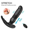 Brinquedo sexual massageador masculino massagem de próstata empurrando anal plug vibrador para homens controle remoto vibrador bunda estimulador ânus adultos 18