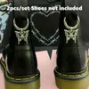 Akcesoria części butów Gothic Styl Zinc Alloy Butterfly Charms for Boots Dekoracja Doród Ot9MY