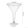 Disposable Dinnerware 7Oz 198.4G Plastic Martini Glass 60Pcs Transparent Mini Dessert Wine Drop Delivery Ot4Ub