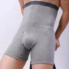 Underpants Mens Winter Warm Boxer Briefs Tummy Slim Body Shaper High Waist Underwear Panties Shorts Velvet Long Leg Boxers