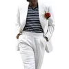흰색 신랑 착용 남자 결혼식 턱시드 피크 라펠 재킷 바지와 함께 라펠 재킷 2 피스 비즈니스 정장 블레이저와 바지