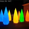 Modèle de goutte d'eau LED gonflable pour fête, 2 pièces, avec télécommande RGB, pour événements en plein air ou spectacle sur scène/obtention du diplôme