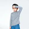 Pullover Fashion للأطفال السترة اليرقان بوي الخريف أعلى ملابس متبكّمة ملابس صغيرة للملابس ، سويترات صوفية الطفل دافئة الصلبة 213Y 230918