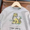 Autumn Kids Sweater Cartoon Tiger Print Sweatshirts For Boy Girl Size 100-160 cm Round Neck Child Pullover Sep15