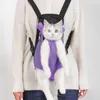 Cat S Crates har husdjurshundens ryggsäck justerbar nät utomhusrese för små katter bärbara bärartiklar 230919