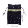 Opbergzakken Tarot Doek Pouch Kaarthouder Veet Met Dstring Tas Voor Liefhebbers Psychologische Constantenopslag Opslagopslag Drop De Dhf1H