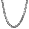 Énorme chaîne byzantine en acier inoxydable de 10mm, faite à la main, collier et Bracelet pour hommes et femmes, bijoux unisexes, 7-40 269I, nouvel arrivage