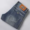 Männer Jeans Designer 2023 Herbst/Winter Dicke Elastische Slim Fit Kleine Gerade Hülse High-end Jugend Vielseitig Hosen NP19