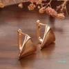 2022新しいファッションフープイヤリング女性のゴールド幾何学的三角形ファッション韓国パーティージュエリートップQuality299G