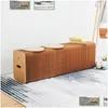 Dekorativa föremål figurer modern design dragspel vikbar papperspall soffa stol hem Kraft Bench Drop Delivery Garden Decent Accent DHE1C