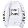 Men's Hoodies Sweatshirts Custom Printing Pullover Harajuku MenWomen DIY Your Like Po Crewneck Sweatshirts Fashion Customized Wholesale Clothing 230919