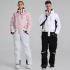 Skiing Suits Onepiece Ski Suit for Men Women Jumpsuit Winter Warm Windproof Waterproof Jacket Pants Set Snowboarding SK063 230918