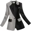 Costumes pour femmes, blazers de Style de trajet simples et élégants avec coupe ajustée à un/deux boutons, robes Design Para Mujer