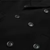 Men's Wool Blends New Fashion Coat Men Wool Coat Winter Warm Solid Long Trench Jacket Breasted Business Casual Overcoat Male Woolen Coat S-4XL L230919