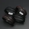 New Design Multi-layers Handmade Braided Leather Bracelet Bangle For Men Male Hand Jewelry For Birthday Gift