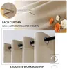 Curtain BILEEHOME Modern Short Linen Sheer Curtains for Living Room Bedroom Voile curtains Panels Home Decor Drapes Window Treatment 230919