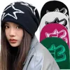 Women Men Wool Knitted Hats Star Letter Beanies Autumn Winter Lovers Outdoor Warm Cold Caps Bonnets Hip Hop Couple Skullies 230920