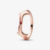 2023 neue Mode-Luxus-Halsketten für Frauen, hochwertiger Kreis-Roségold-Ring, Diamant-Schlüsselbeinkette, DIY, passend für Pandoras Signature Two Tone Logo-Halskette