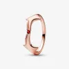 2023 neue Designer-Halsketten für Frauen, Roségold-Ring, Schlüsselbeinkette, DIY, passend für Pandoras Signature, zweifarbige Halskette mit ineinander verschlungenen Kreisen, Schmuckgeschenk