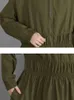 Giubbotti da donna oversize autunno lungo trench cappotto da donna con cappuccio moda pieghettato signore frangivento manica casual allentato donna 2023 230918