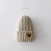 Berretti Cappelli Corea Primavera Autunno Bambini ragazzi Cappello Colore della caramella Neonati maschi Maglia Ragazze Orso Testa Ricamo lavorato a maglia 230919