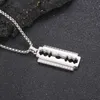 Heren ketting roestvrij stalen mes CNC kristallen hanger hoge kwaliteit sieraden voor man geschenken vriendjes geschenken 3mm 24 inch