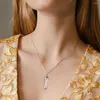 Anhänger Halsketten Unisex Glas Einfache Halskette Für Schmuck Frauen Männer Kette Geschenk