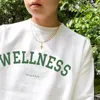 2024 TOP Kadın Hoodies Amerikan Vintage Mektupları Baskı Sonbahar Kadınlar İçin Günlük Sweatshirtler Crewneck Pamuk Kalın Giyin Giyim Spor Zengin 64